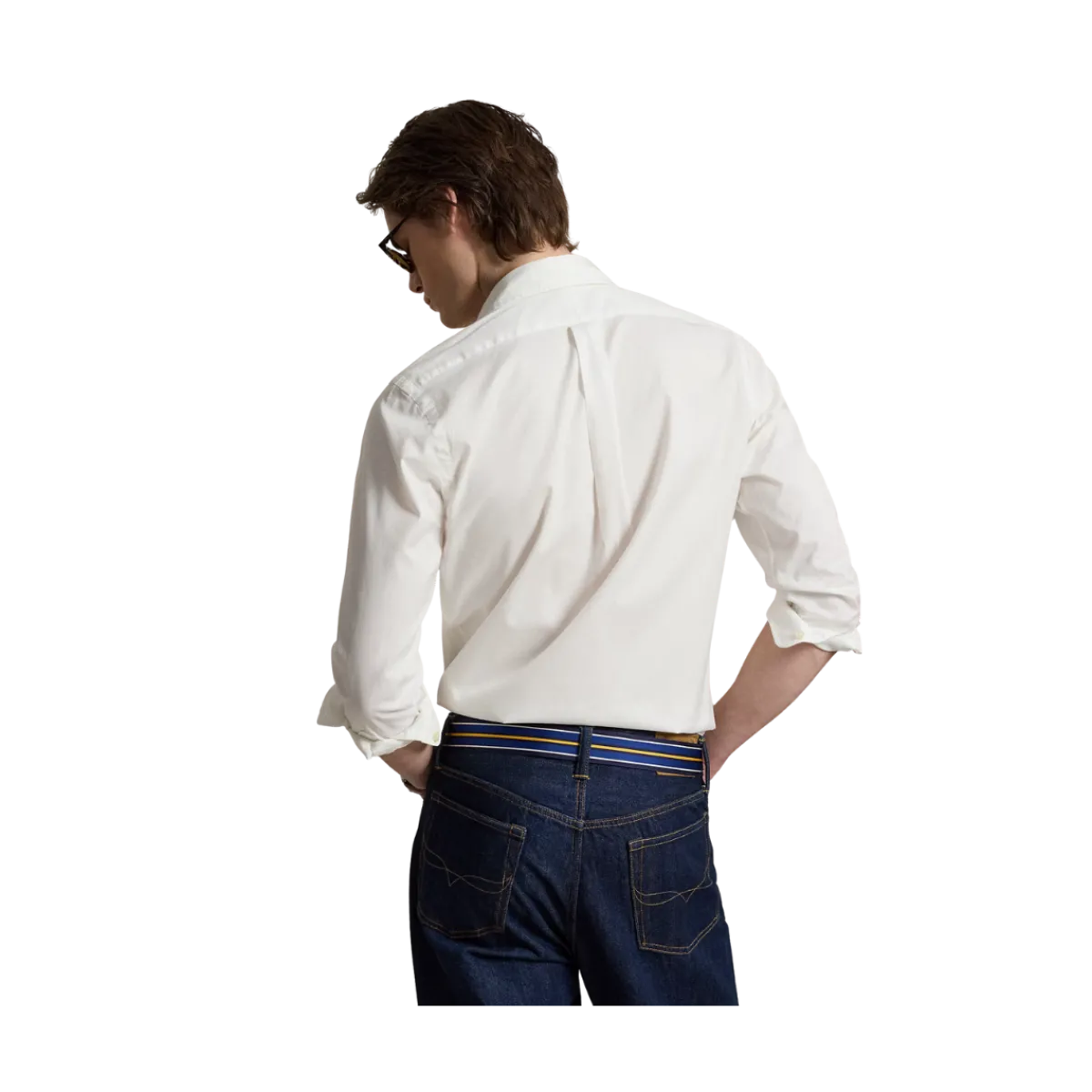 New Polo Ralph Lauren Woven port hirt - White