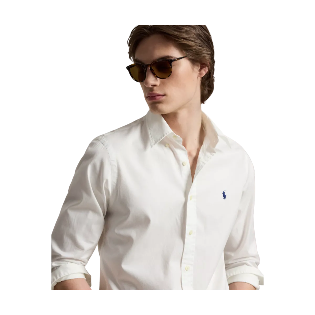 New Polo Ralph Lauren Woven port hirt - White
