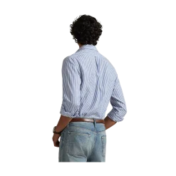 New Polo Ralph Lauren Woven port hirt - White Bue