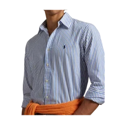 New Polo Ralph Lauren Woven port hirt - White Bue