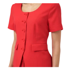 Outlet YAS Birmo Short Sleeve Blazer - Poinsettia