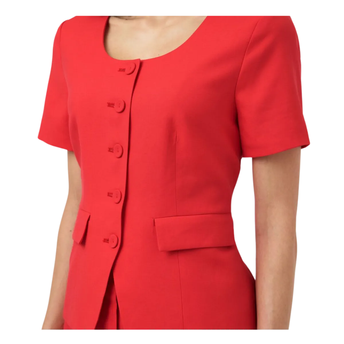 Outlet YAS Birmo Short Sleeve Blazer - Poinsettia
