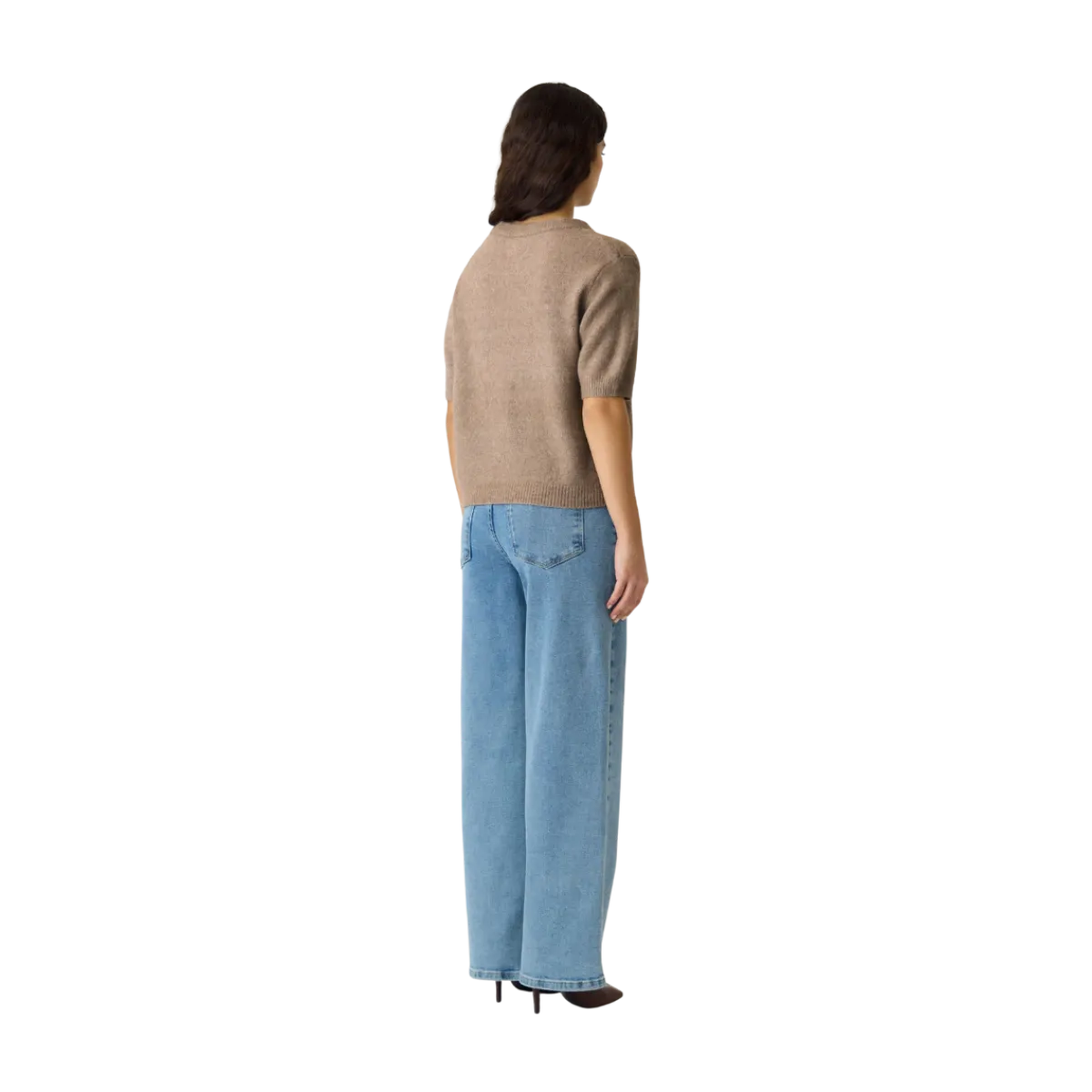 Hot YAS Johi Puover - Taupe Gray