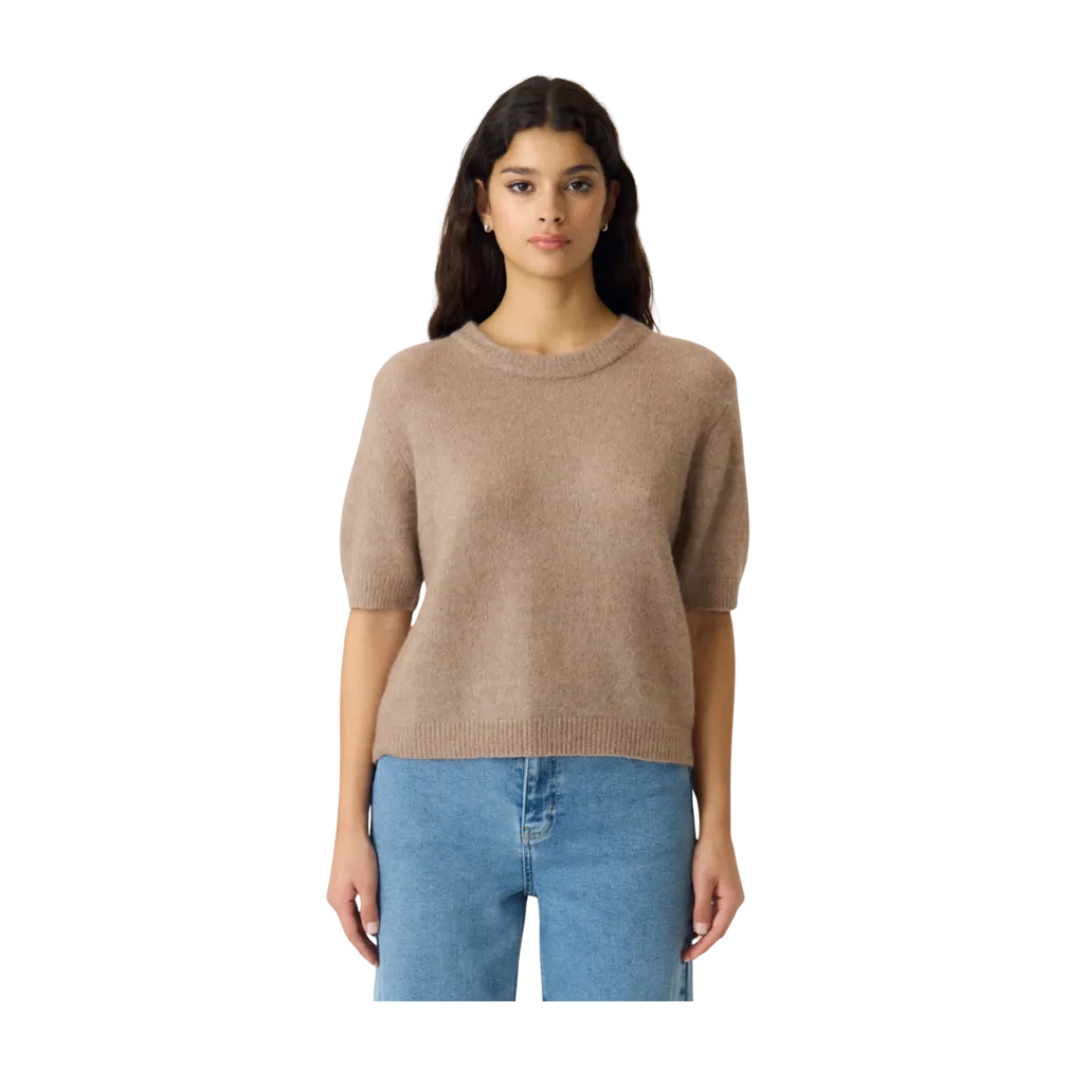 Hot YAS Johi Puover - Taupe Gray