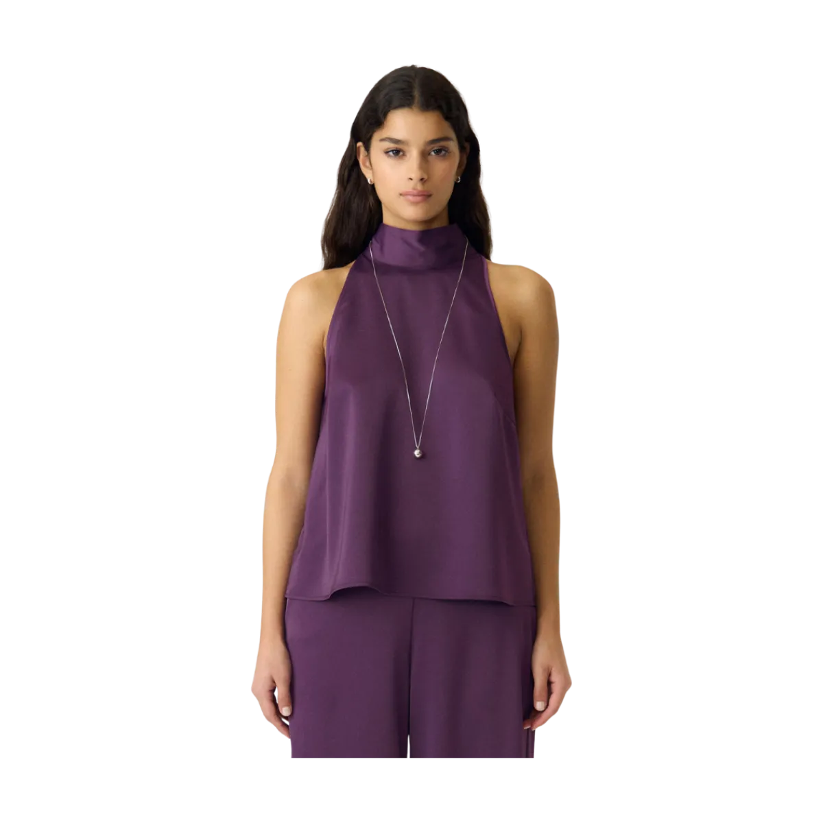 Online YAS Pella Scarf Top - Wineberry