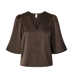 Outlet YAS Pella 2/4 Top - Chocolate brown