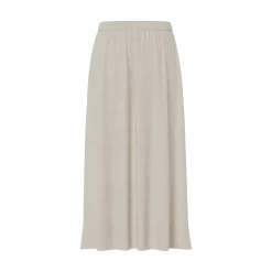 Clearance YAS Usuma Linen Blend Long Skirt - White Pepper
