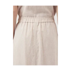 Clearance YAS Usuma Linen Blend Long Skirt - White Pepper