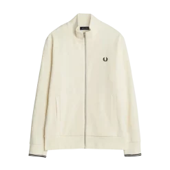 Online Fred Perry Zip weathirt - Ecru