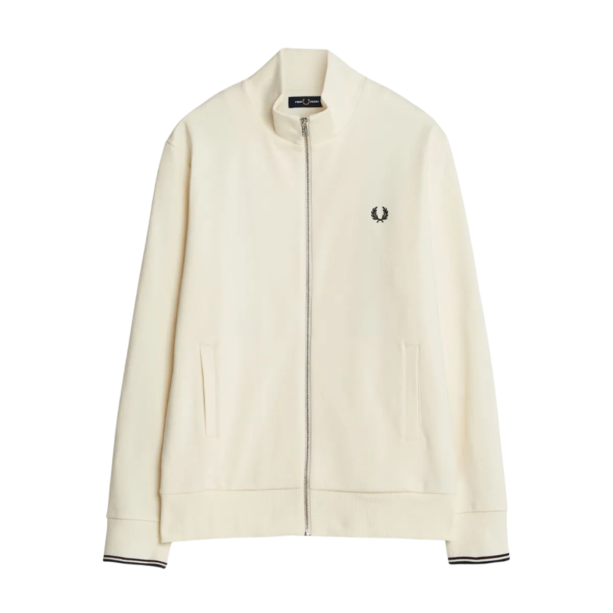Online Fred Perry Zip weathirt - Ecru