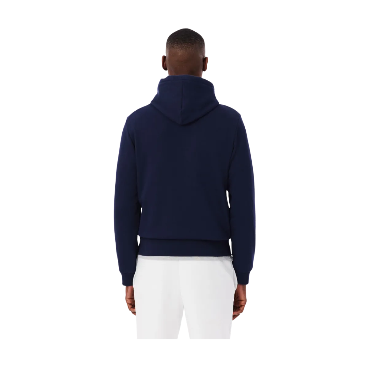 Best Lacoste Zip-Through Hooded Sweatshirt - Navy Bue